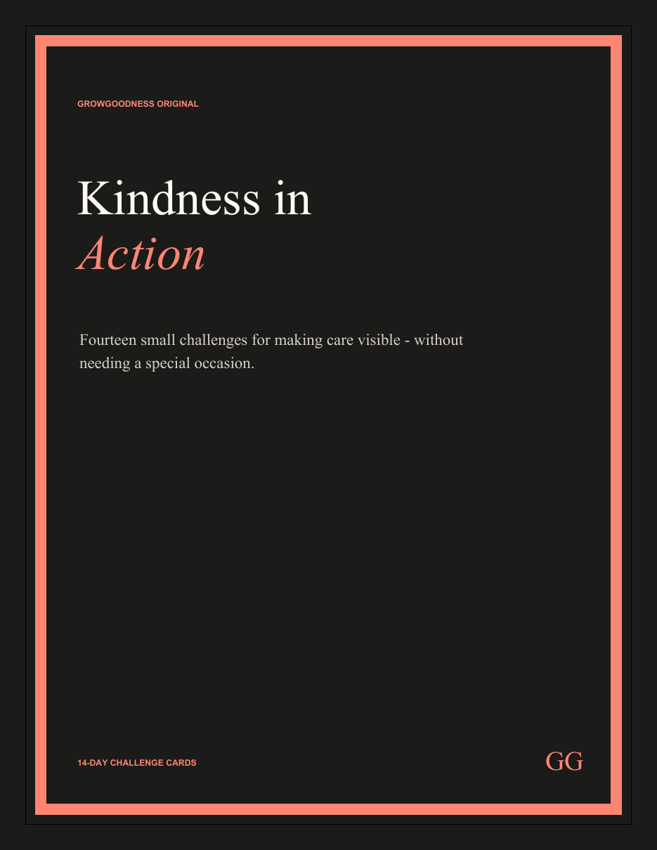 Cover of Kindness in Action