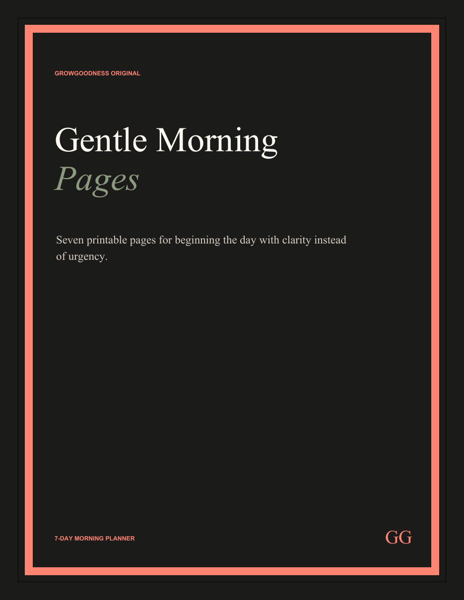 Cover of Gentle Morning Pages
